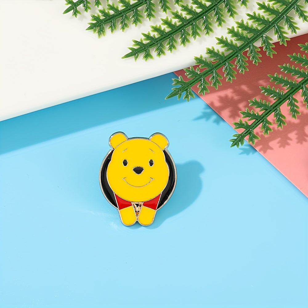 Набор из 4 эмалевых брошей с изображениями мультяшных персонажей для одежды и рюкзаков