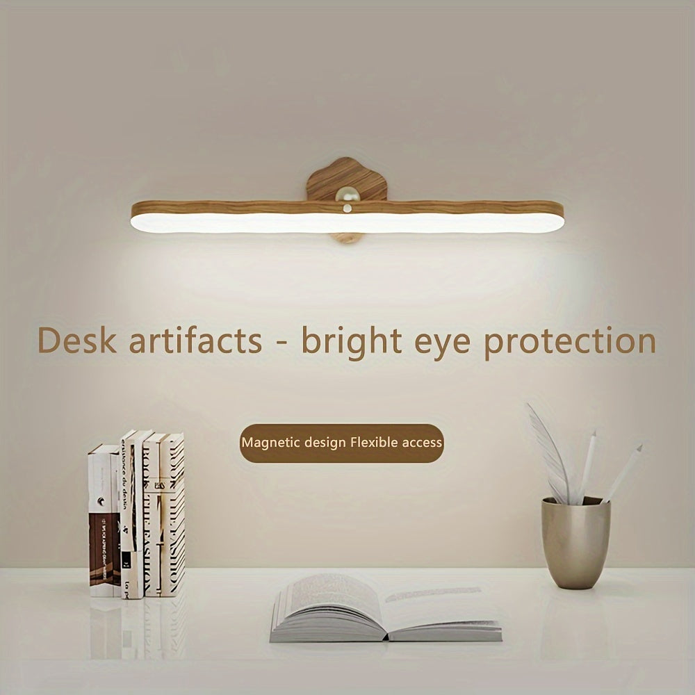 LED Wall Light with Adjustable 360° Rotation Touch Control USB Charging Magnetic Wall Mount for Makeup