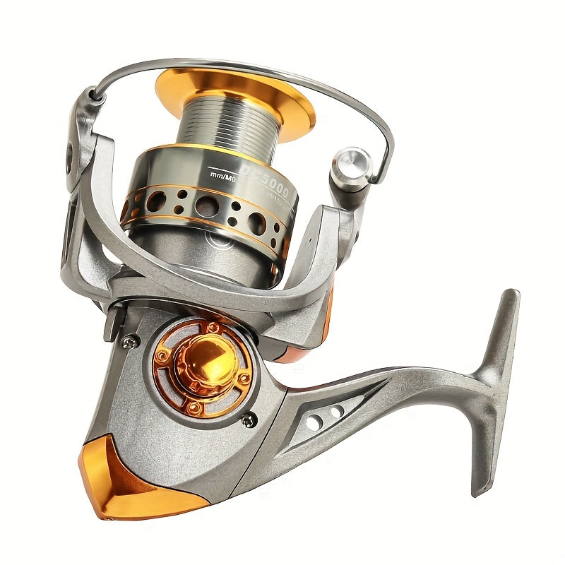High-Performance Spinning Fishing Reel Stainless Steel Copper Aluminum Alloy Smooth Bearings Wooden Handle for Freshwater Saltwater