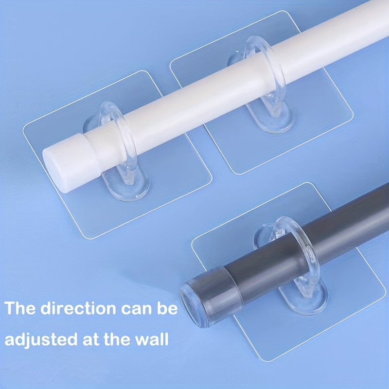 Ganchos de pared autoadhesivos paquete de 4 colgador de gel de ducha para baño soporte de barra de cortina de pared