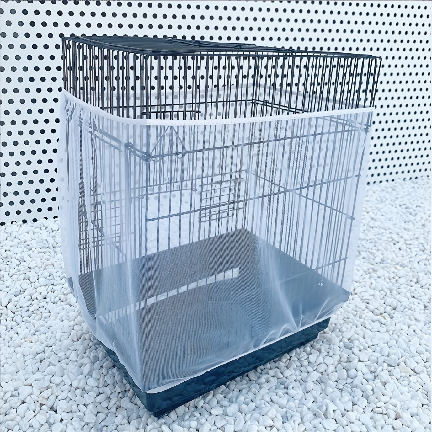 Sturdy Polyester Bird Cage Cover Breathable Mosquito-Proof Splash-Resistant Mesh
