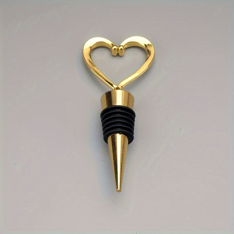 Heart-Shaped Red Wine Stopper ABS Plastic Keeps Wine Fresh for Celebrations