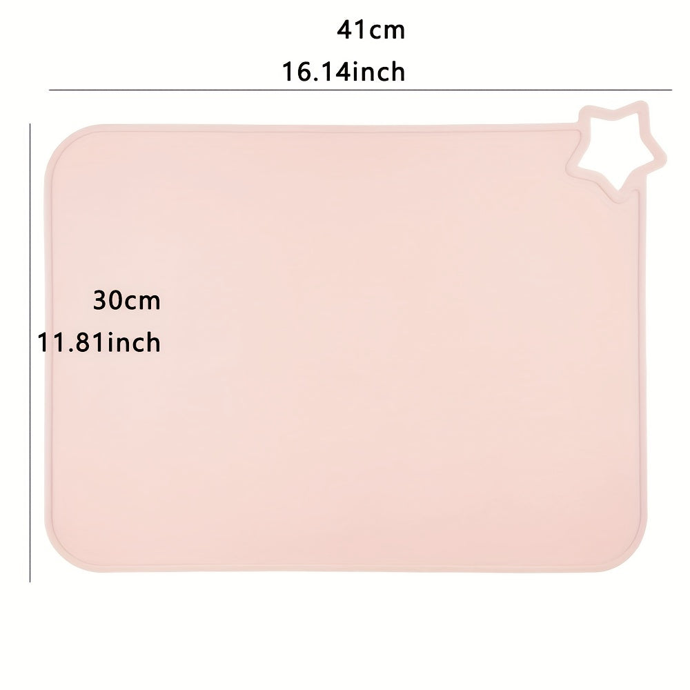 Individual de silicona para cocina, impermeable, resistente al aceite, fácil de limpiar, resistente al calor