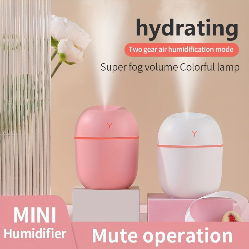 USB-Powered 1.5W Humidifier with Colorful Lights for Home Use