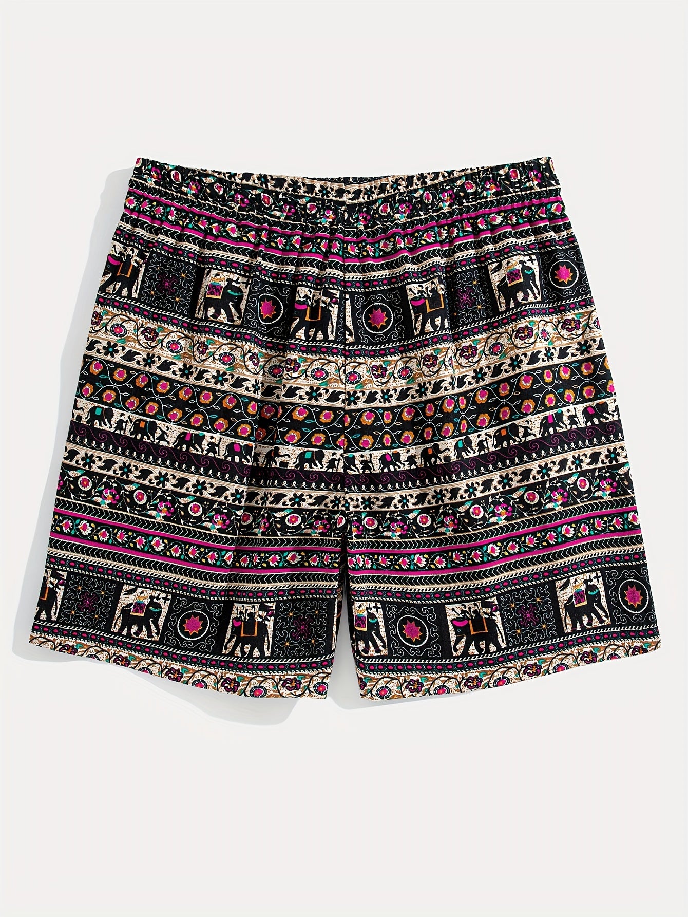 Boho Tribal Print Cotton T-Shirt and Shorts Set Loose Fit Spring Outfit