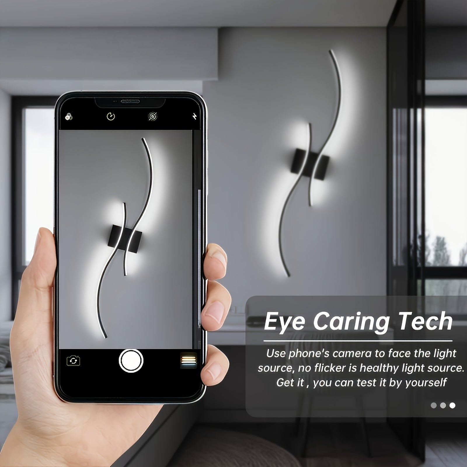 1 шт. Светодиодный настенный светильник Waveform 59,94 см с регулируемой яркостью, идеален для различных помещений.