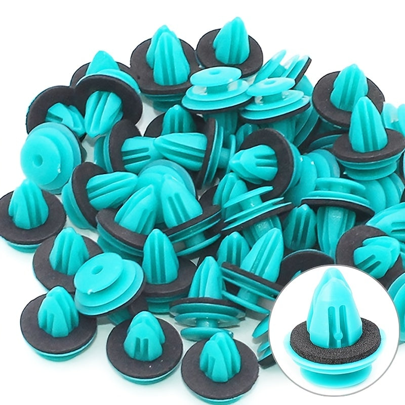 50pcs Car Door Panel Fasteners Durable Nylon Soundproof Clips for Interior