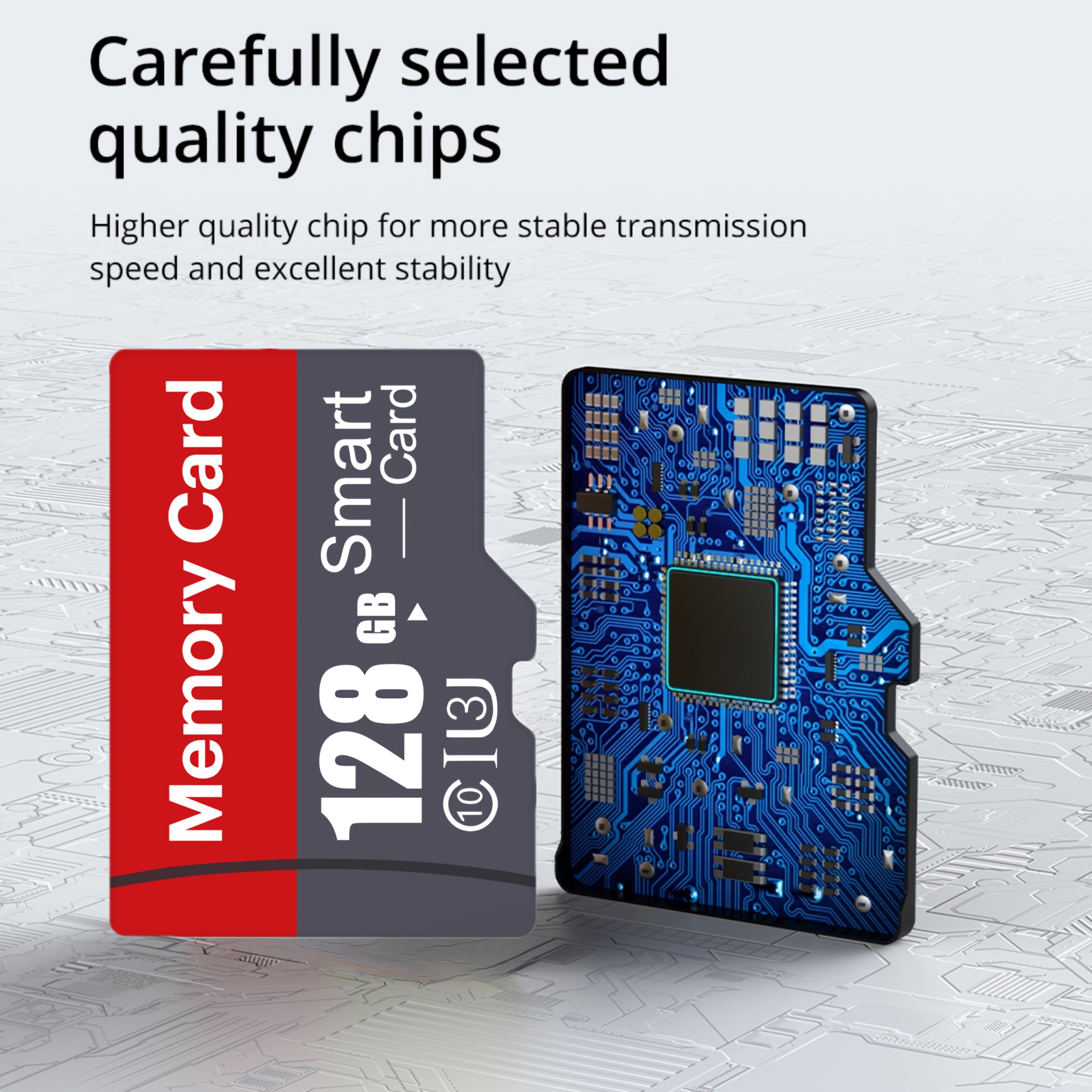 High-Speed UHS-I Class 10 Micro SD Card 8GB to 128GB for 4K UHD Video Surveillance Dash Cams