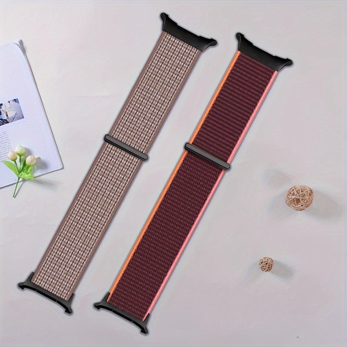 Water-Resistant Nylon Watch Band for Galaxy Watch Ultra Adjustable Strap Deployant Clasp