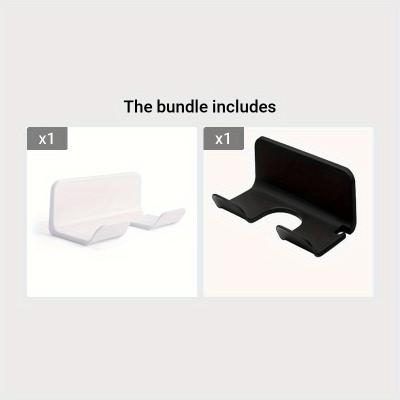 Wall-Mounted Hair Dryer Holder Bathroom Organizer Durable Plastic Storage Rack