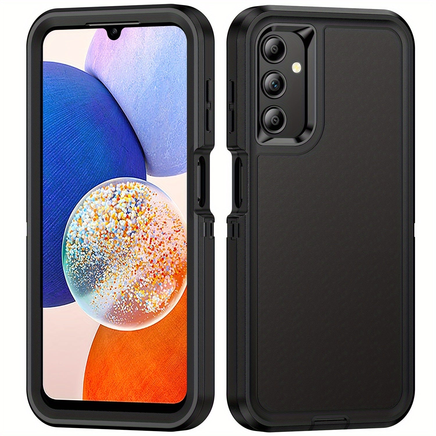 3-в-1 Ударопрочный чехол для ПК и телефона Samsung A15 A14 A13 A04s A54 A53 Всесторонняя защита