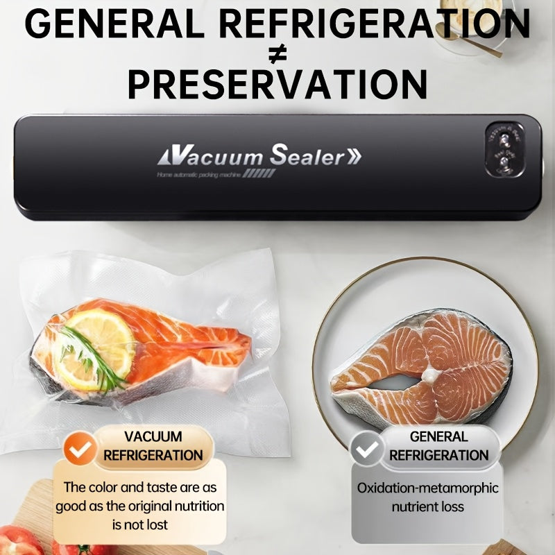 Avtomatik vakuum yopish mashinasi, sous vide funksiyasi bilan, 50 ta yopish paketlari bilan