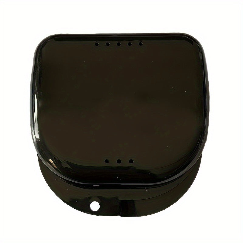 Portable Orthodontic Retainer Case Plastic Storage Box Ventilated for Travel
