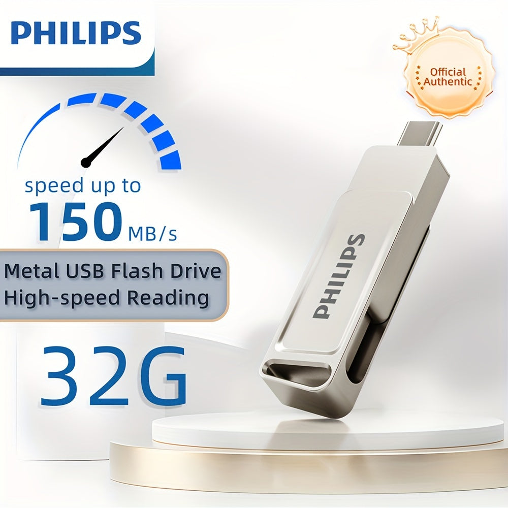 128GB USB C flesh drayveri Dual USB 3.2 Type C metall burilish portativ ma'lumotlarni saqlash