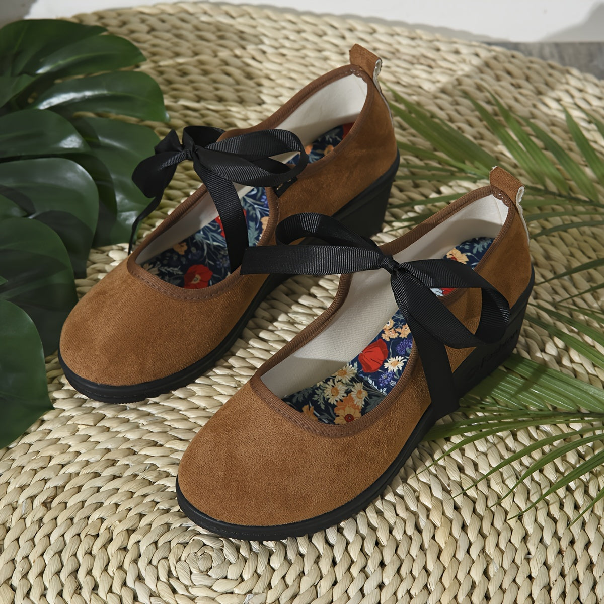 Women's Casual Fabric D'Orsay Pumps Platform Heels All-Season Comfort