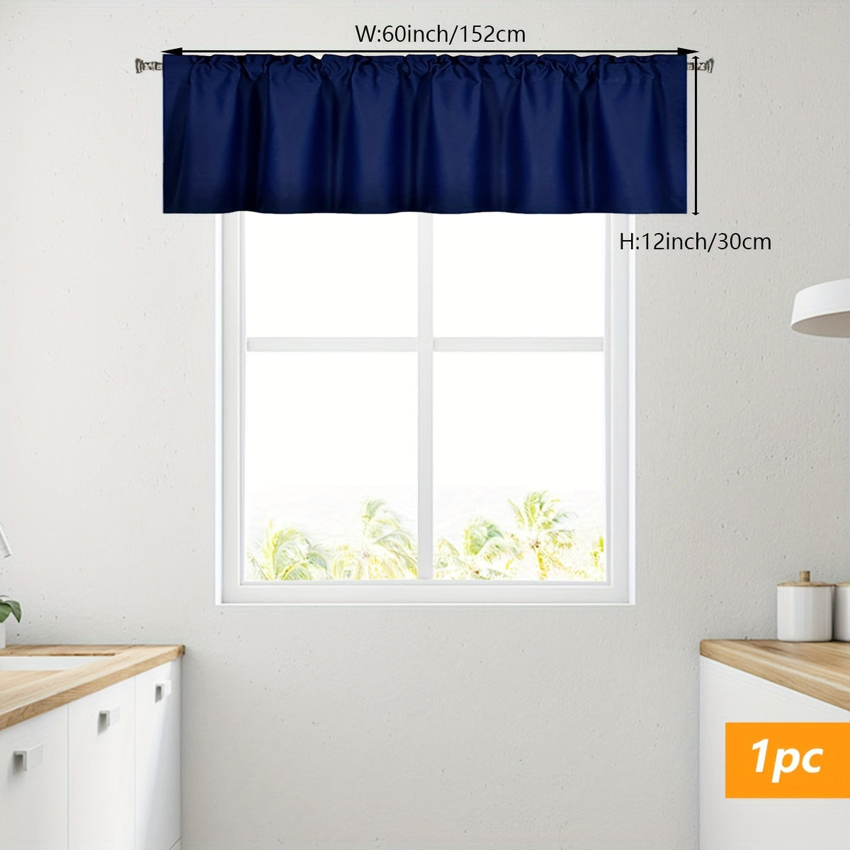 Solid Color Blackout Curtain with Rod Pocket for Privacy and Modern Style