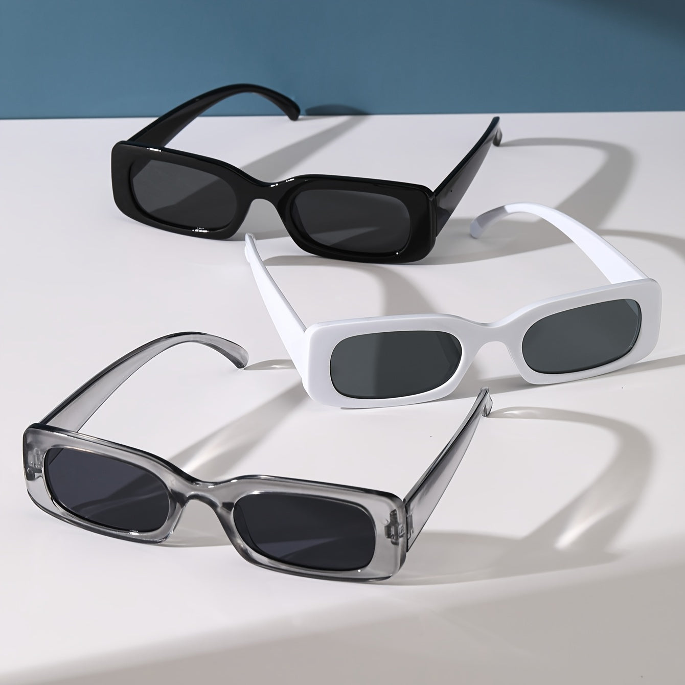 3 пары небольших рамочных ретро-очков для повседневной носки