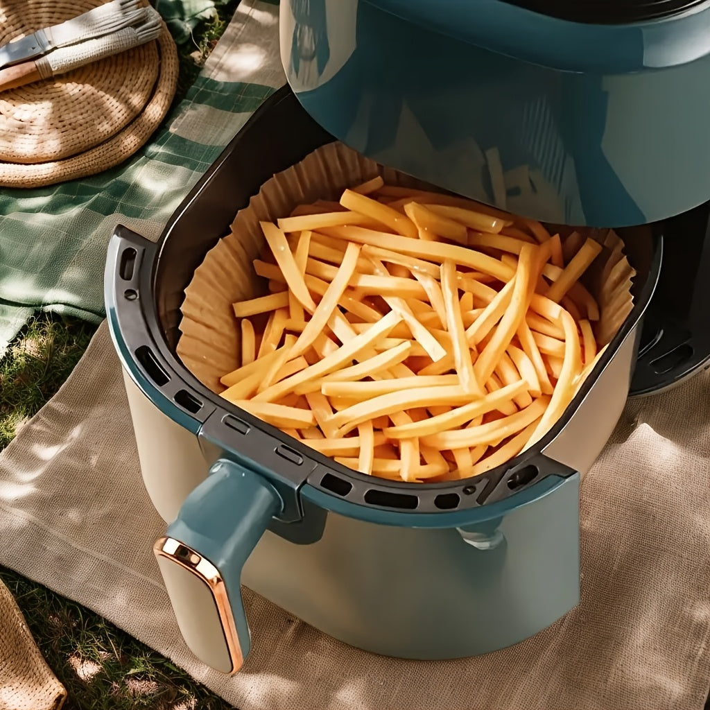 Bir martalik kvadrat havo frayerlari uchun yopishmaydigan 100 ta paket yuqori yog'li pishirish uchun