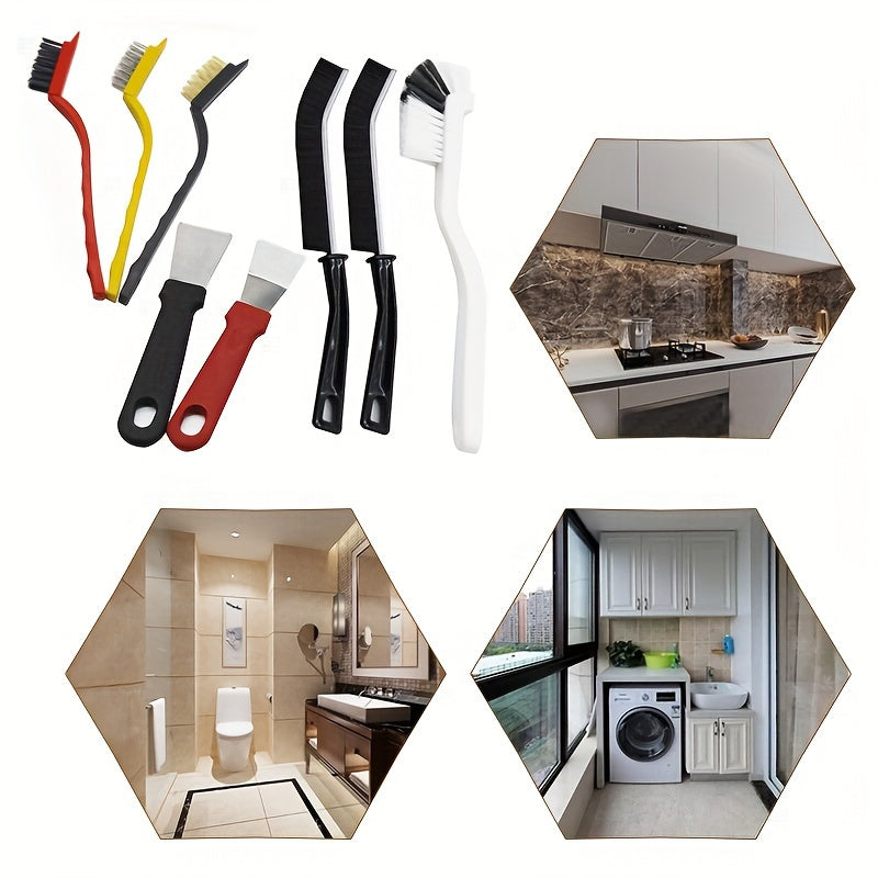 Multifunctional Cleaning Brushes Set for Kitchen Bathroom and Outdoor Use