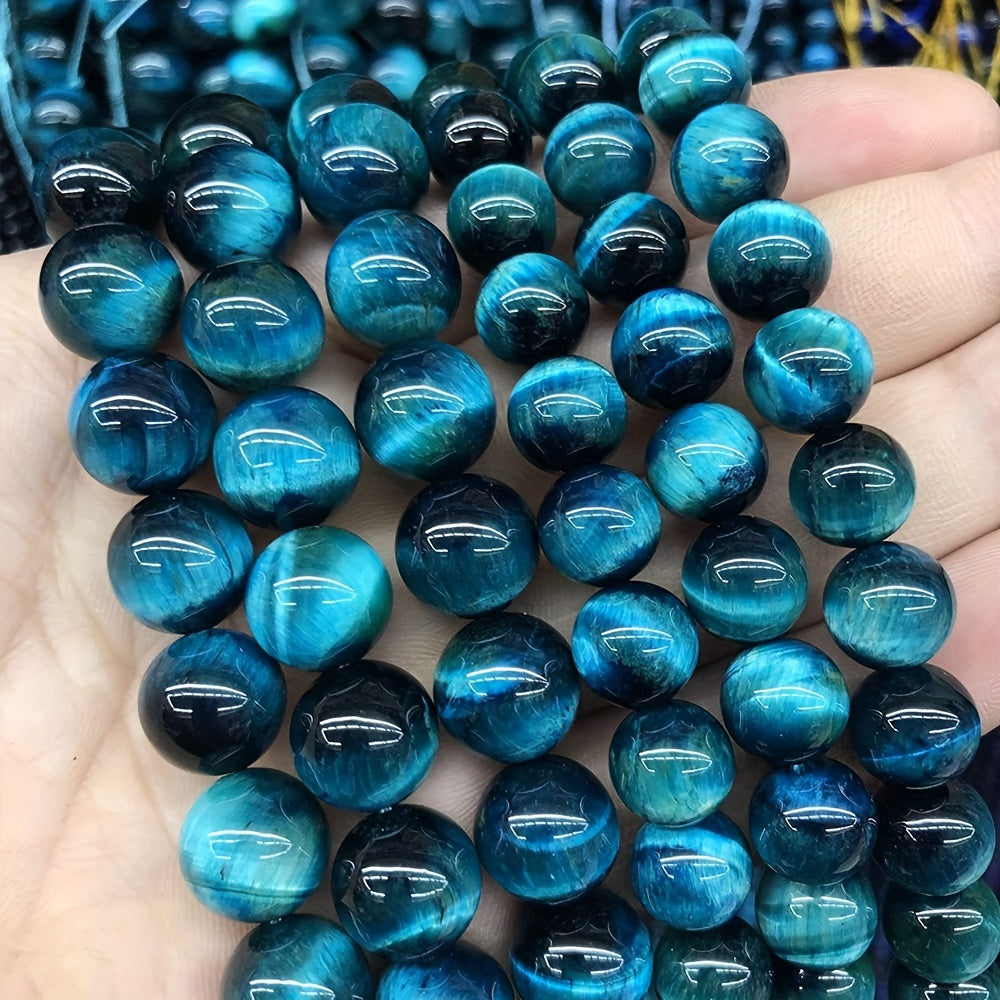 Blue Tiger Eye Beads Natural Stone Jewelry Making Supplies 6mm 8mm 10mm