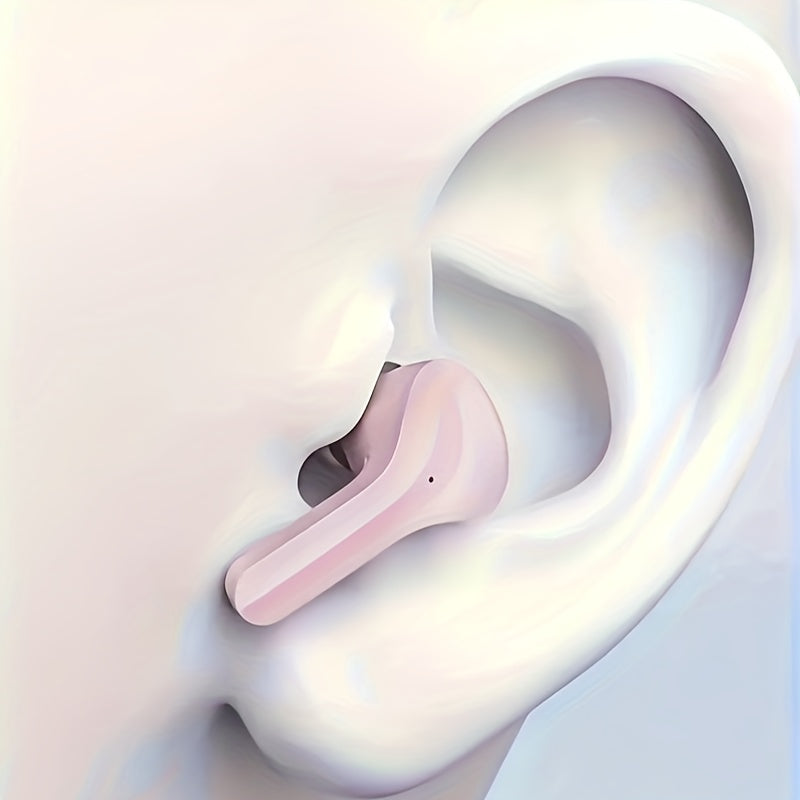 Wireless Mini Earbuds with LED Display Transparent Charging Case for On-the-Go Use