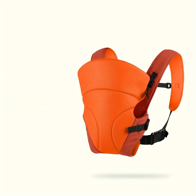 Kids Carrier with Hat Adjustable Straps Polyester Front and Back Carry in Black Red Blue Orange
