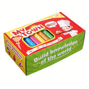 8 Children's Board Books Set for Toddlers Early Learning Topics Amusement Parks Homes Families