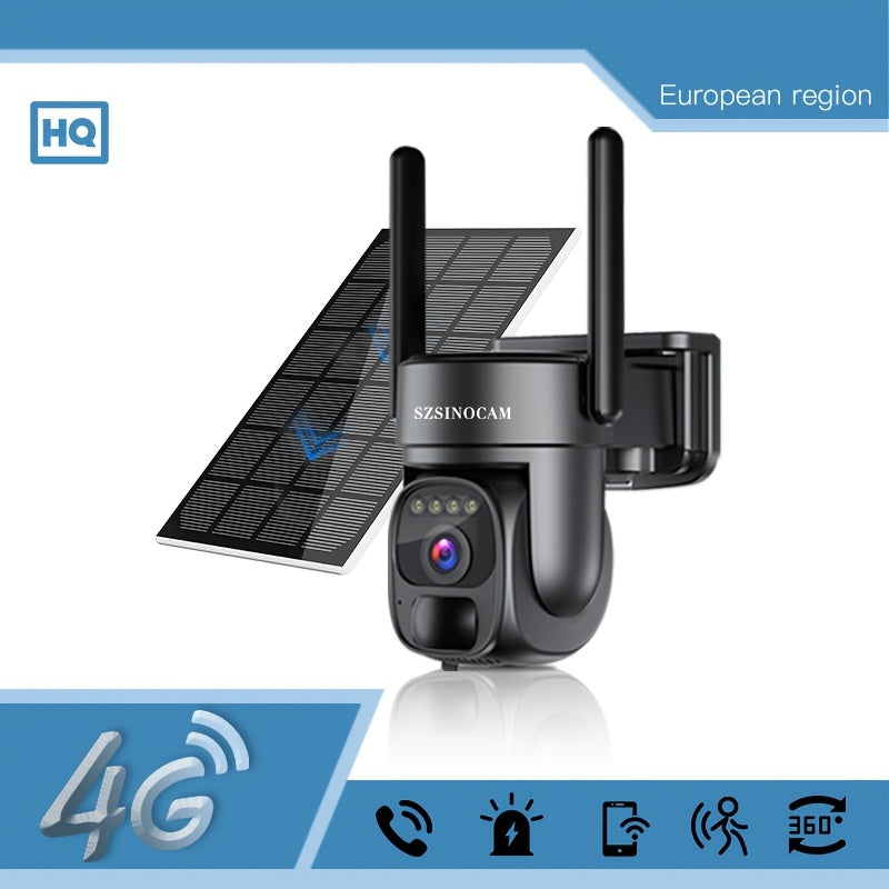 Wireless Cellular Security Camera with Solar Power 3G/4G LTE Night Vision Motion Detection
