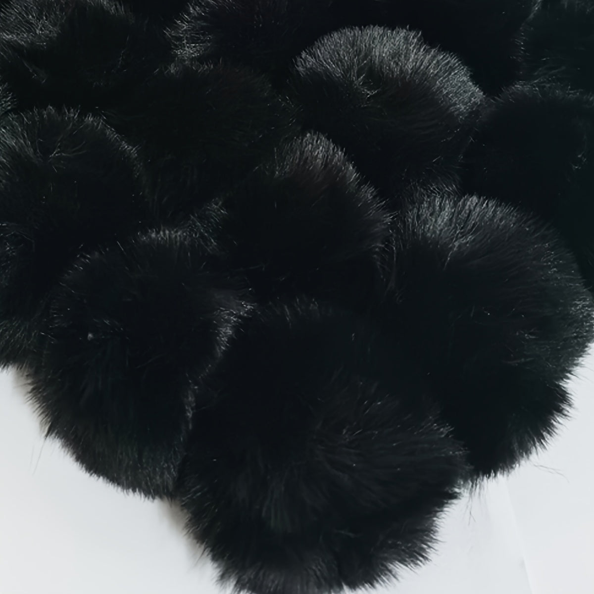 Set of 20 8cm Faux Rabbit Fur Pom Pom Keychains Fluffy Balls for Hats Bags and Accessories