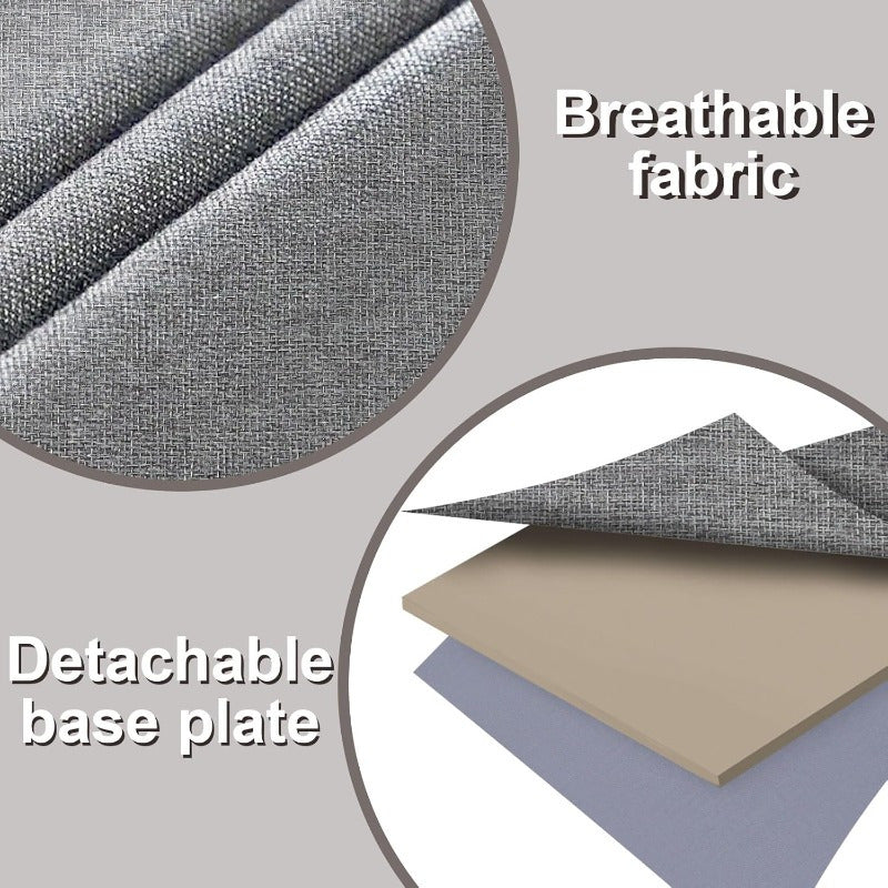 Ikkita katta sig'imli, qopqoq va tutqichlari bo'lgan egiluvchan mato saqlash qutilari kiyimlar, o'yinchoqlar va fotosuratlar uchun. Shkaf, yotoqxona va uyda foydalanish uchun ideal.