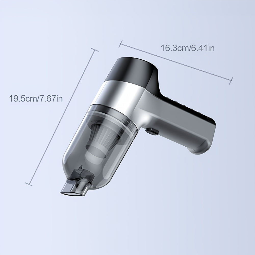 Ручной автомобильный пылесос 12000PA Беспроводной аккумуляторный портативный мини