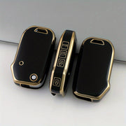 Universal TPU Flip Key Fob Cover for Car Remote with Protective Holder