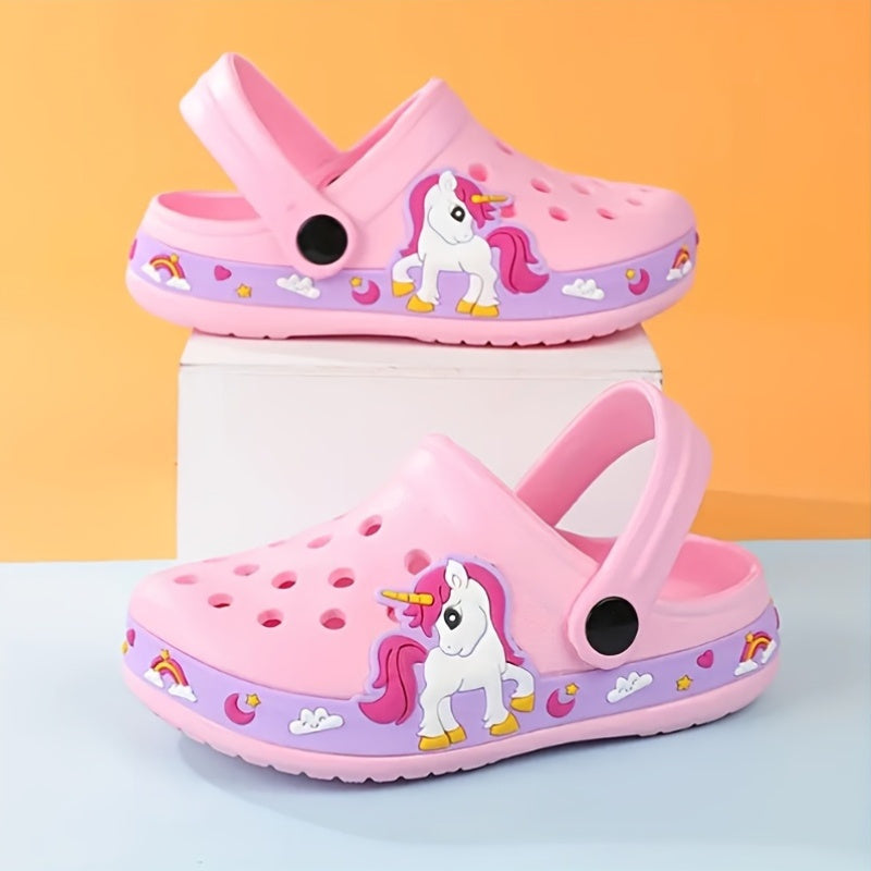 Kids' Unisex Cartoon Dinosaur Clogs Slip-On Shoes for Boys and Girls Ages 14 and Under