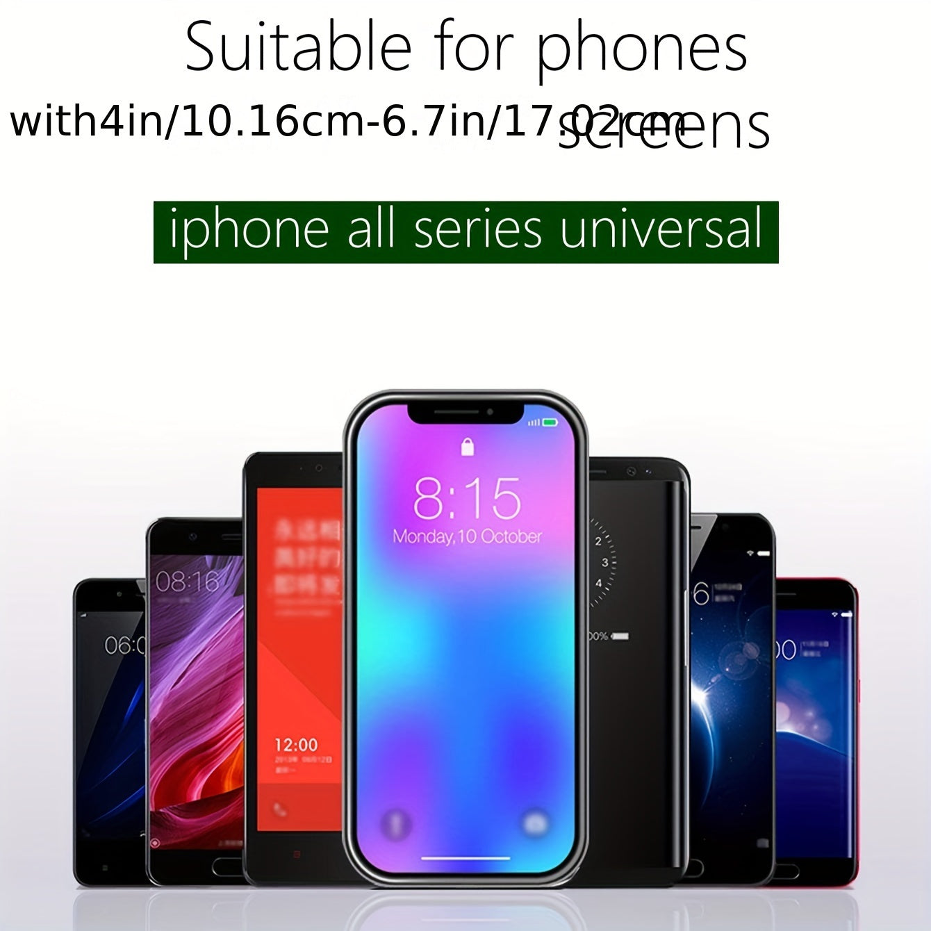 Car Air Outlet Mobile Phone Holder Carbon Fiber Panel Durable Stable