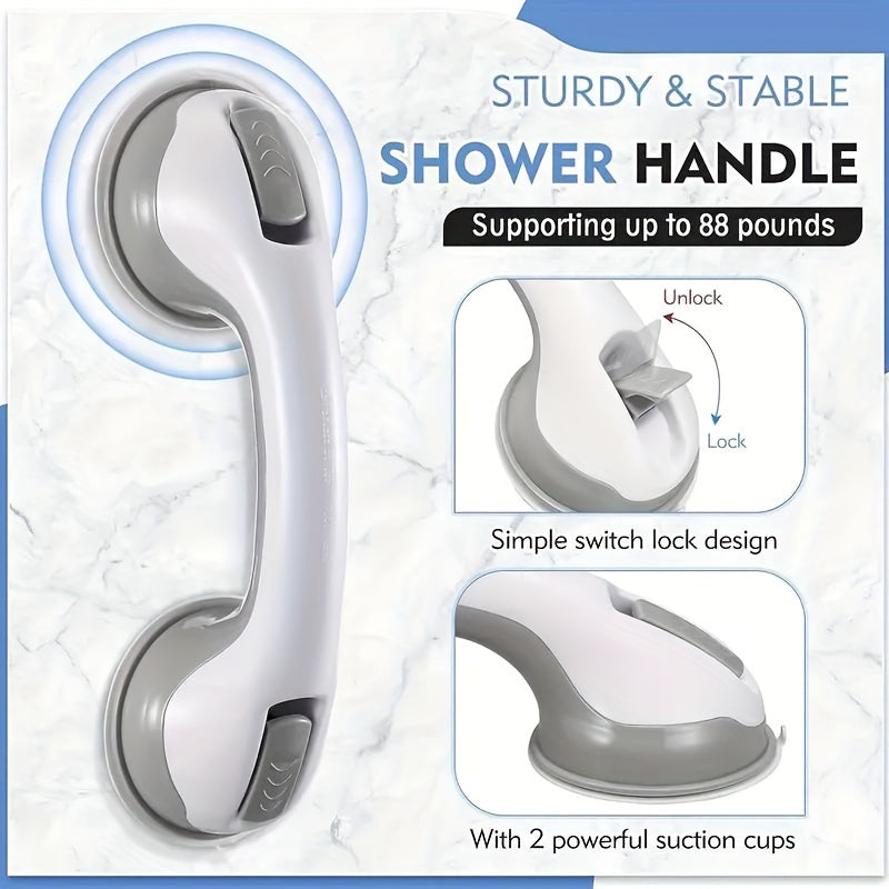 Bathroom Safety Handles with Suction Cups for Elderly and Pregnant Women Modern Plastic Brass