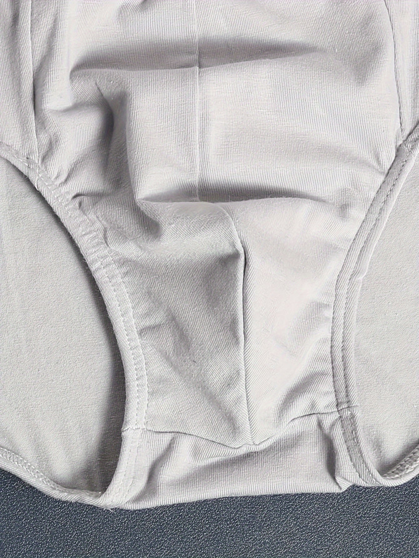 6 dona erkaklar uchun nafas oladigan paxta uchburchakli ichki kiyimlar, yuqori elastik belbog' bilan, kundalik bokser shortlari