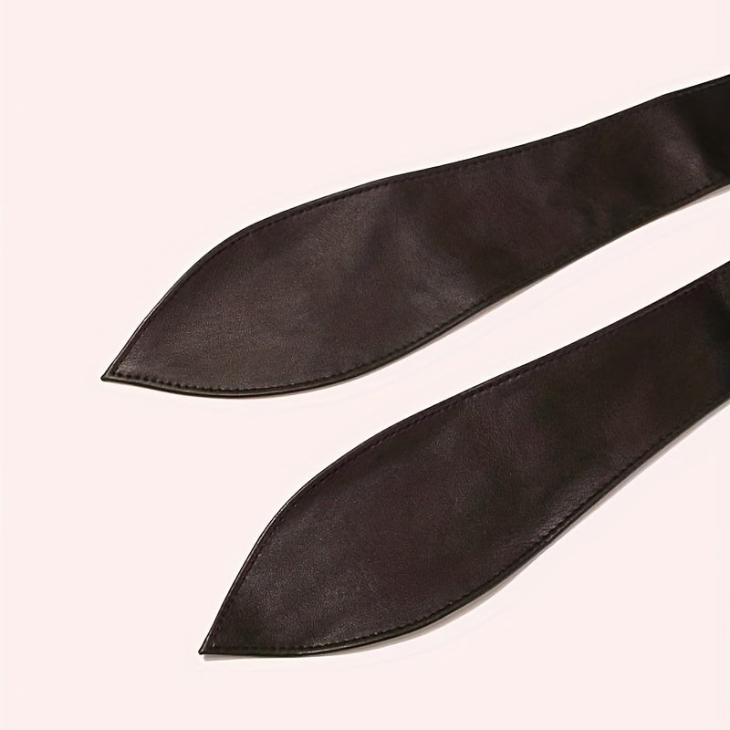 Женский винтажный ремень из PU-кожи с бантом для вечернего платья и пальто