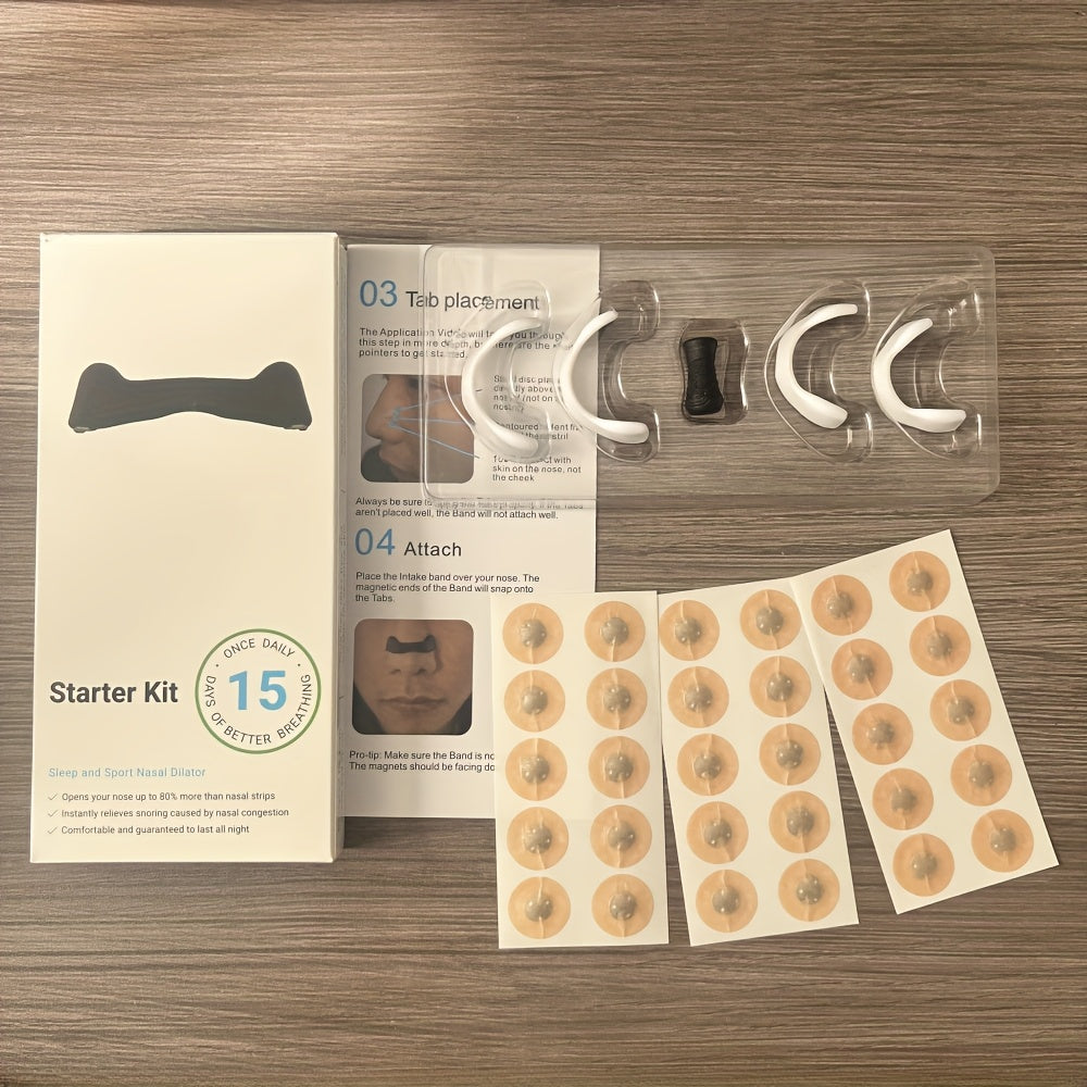 Nasal Breathing Expander Kit with Nose Clip for Snoring and Improved Airflow