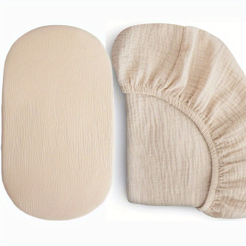 - Подарок на Хэллоуин и Рождество: Мягкие хлопковые простыни для овального матраса детской кроватки и муслиновая простыня для колыбели | 81,28 см X 40,64 см