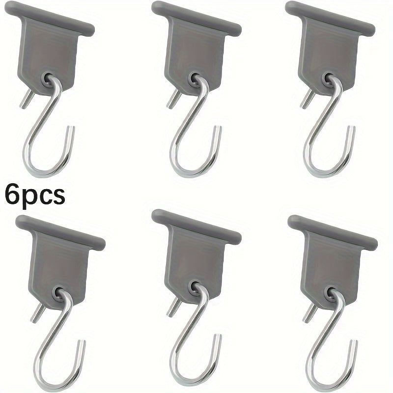 6 dona RV avtomobil quyosh nurlari uchun kiyimlar uchun tutqichlar, ajraladigan tashqi yuk mashinasi aksessuarlari