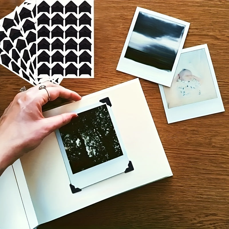 120 Self-Adhesive Photo Corner Stickers for Scrapbooking Vintage Kraft Paper