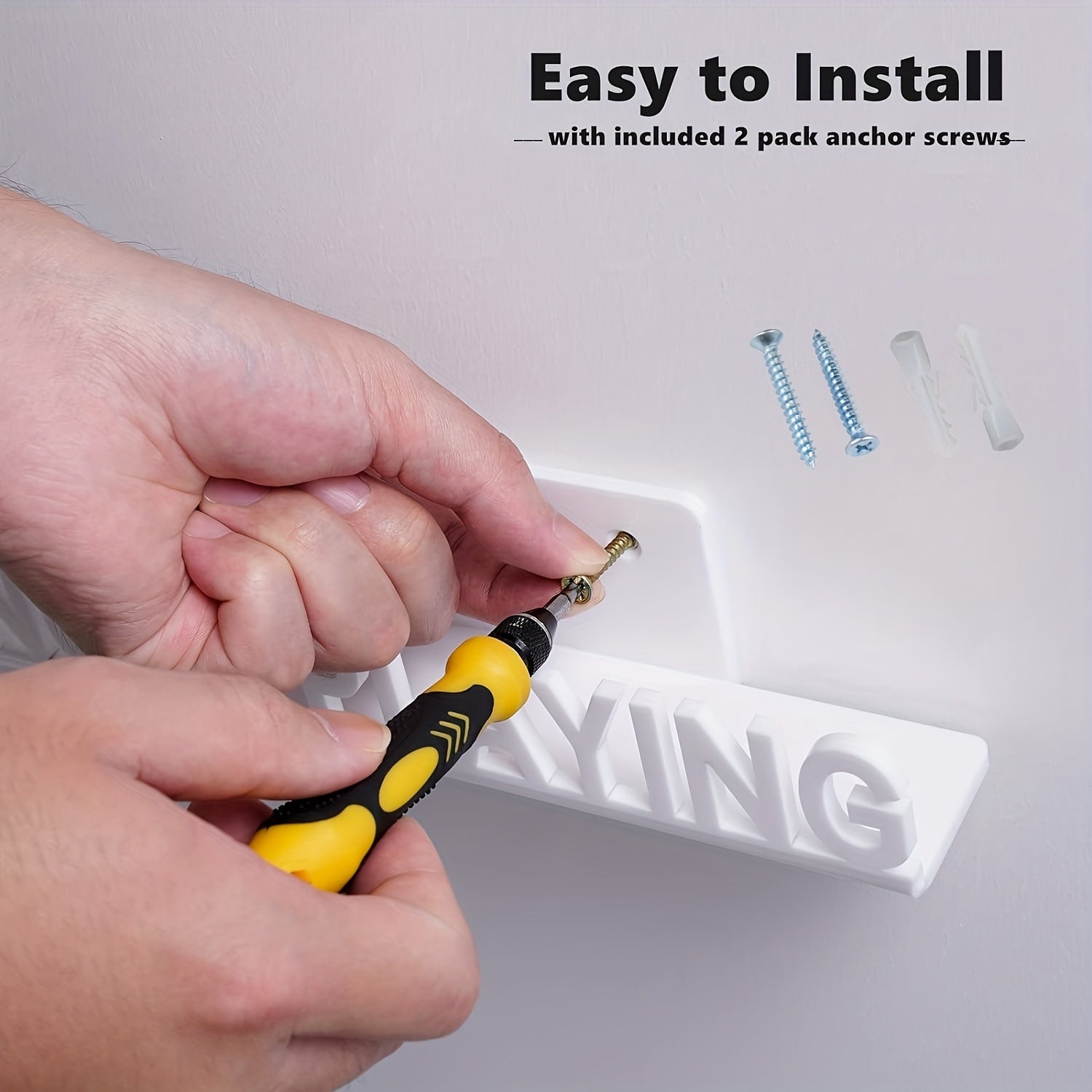 Wall-Mounted Vinyl Record Holder with Now Playing LP Display for Living Room or Shelf