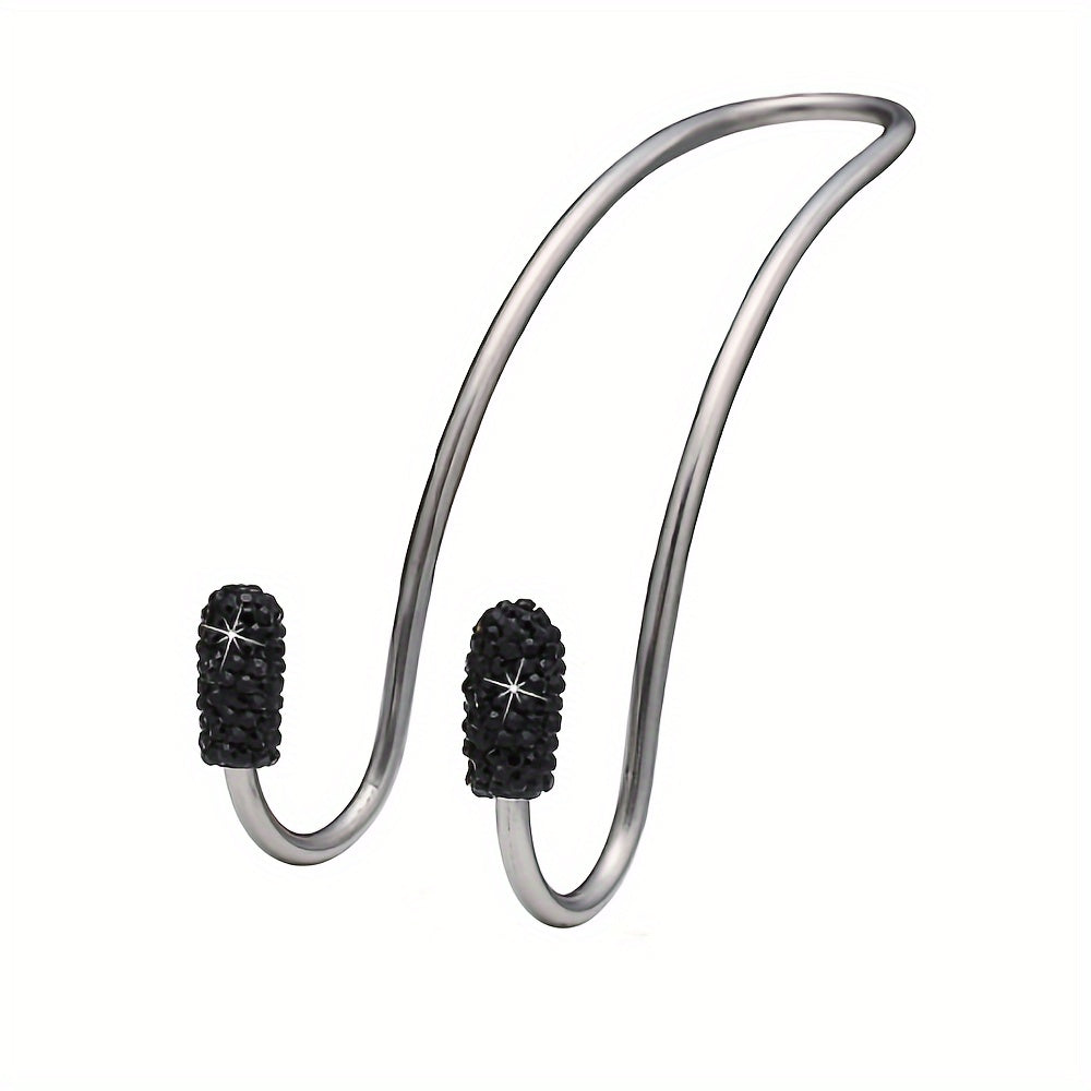 Universal Stainless Steel Crystal Hook for Car Seat Back Storage