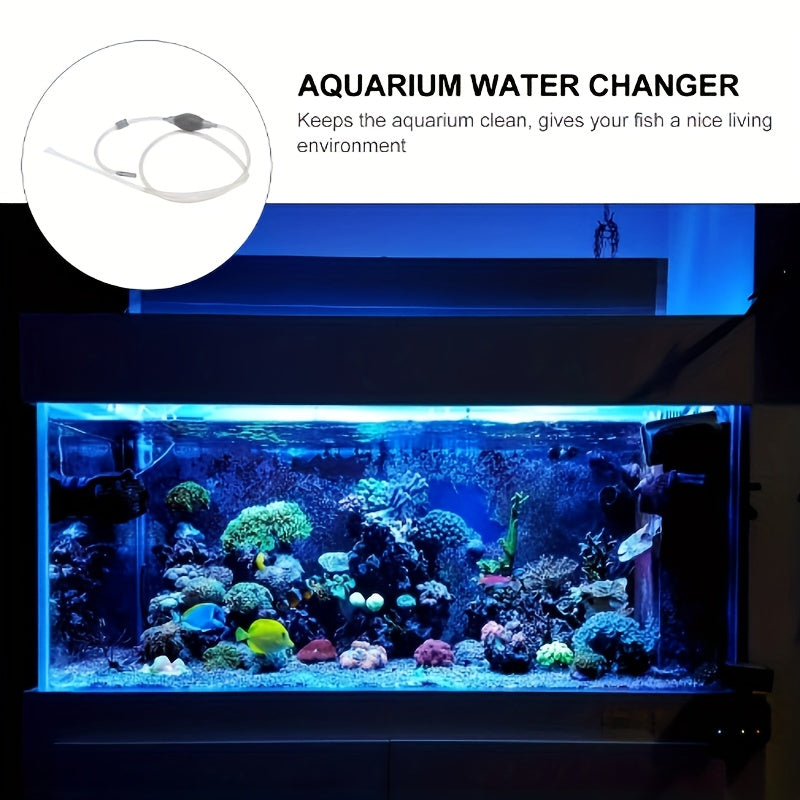 Aquarium Water Changer and Sand Washer Plastic Fish Tank Maintenance Tool