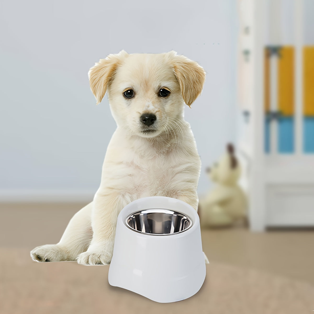 Stainless Steel Elevated Food Bowl for Tall Small and Medium Dogs