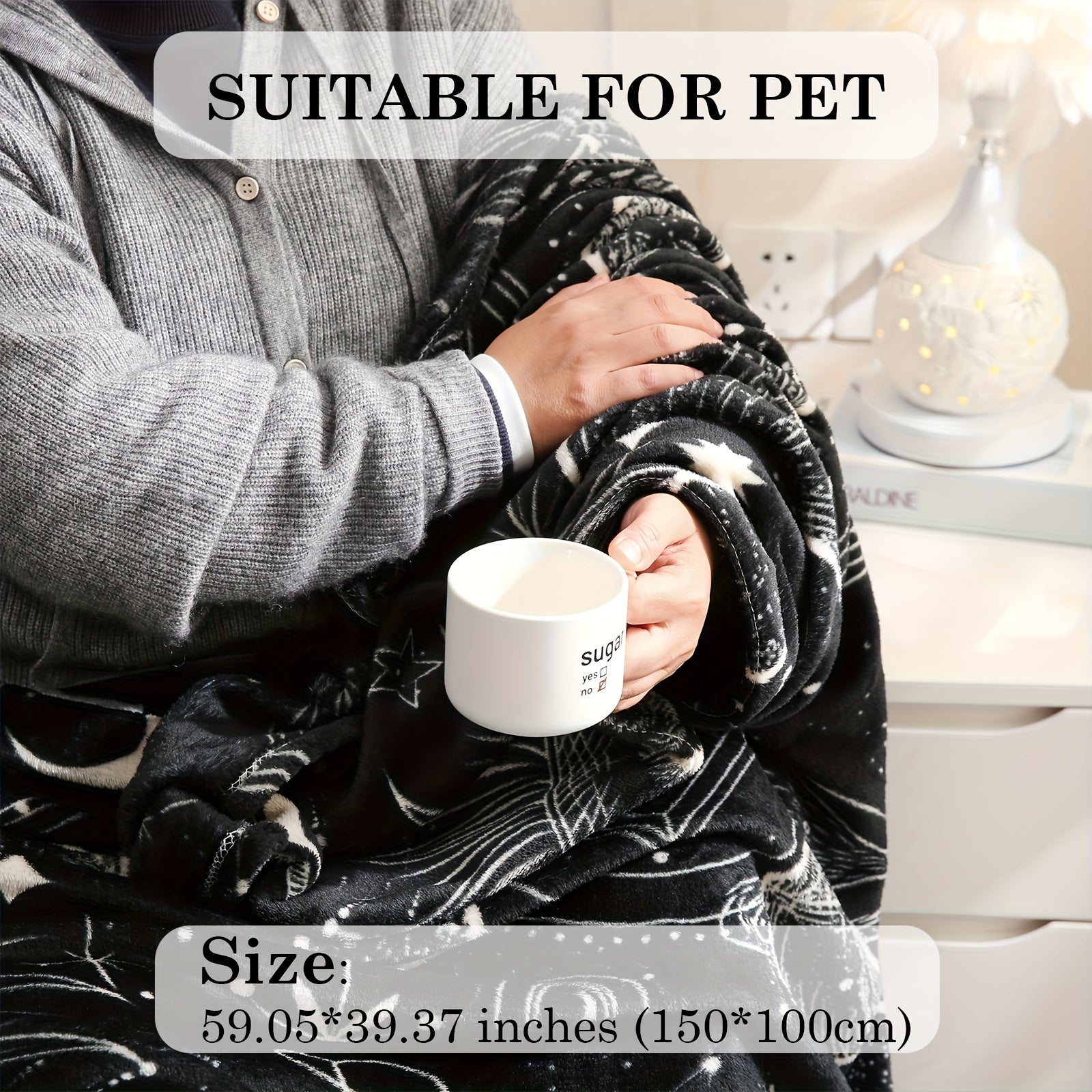 Manta de franela moderna de 200GSM, lavable a máquina, para todas las estaciones, ropa de cama versátil