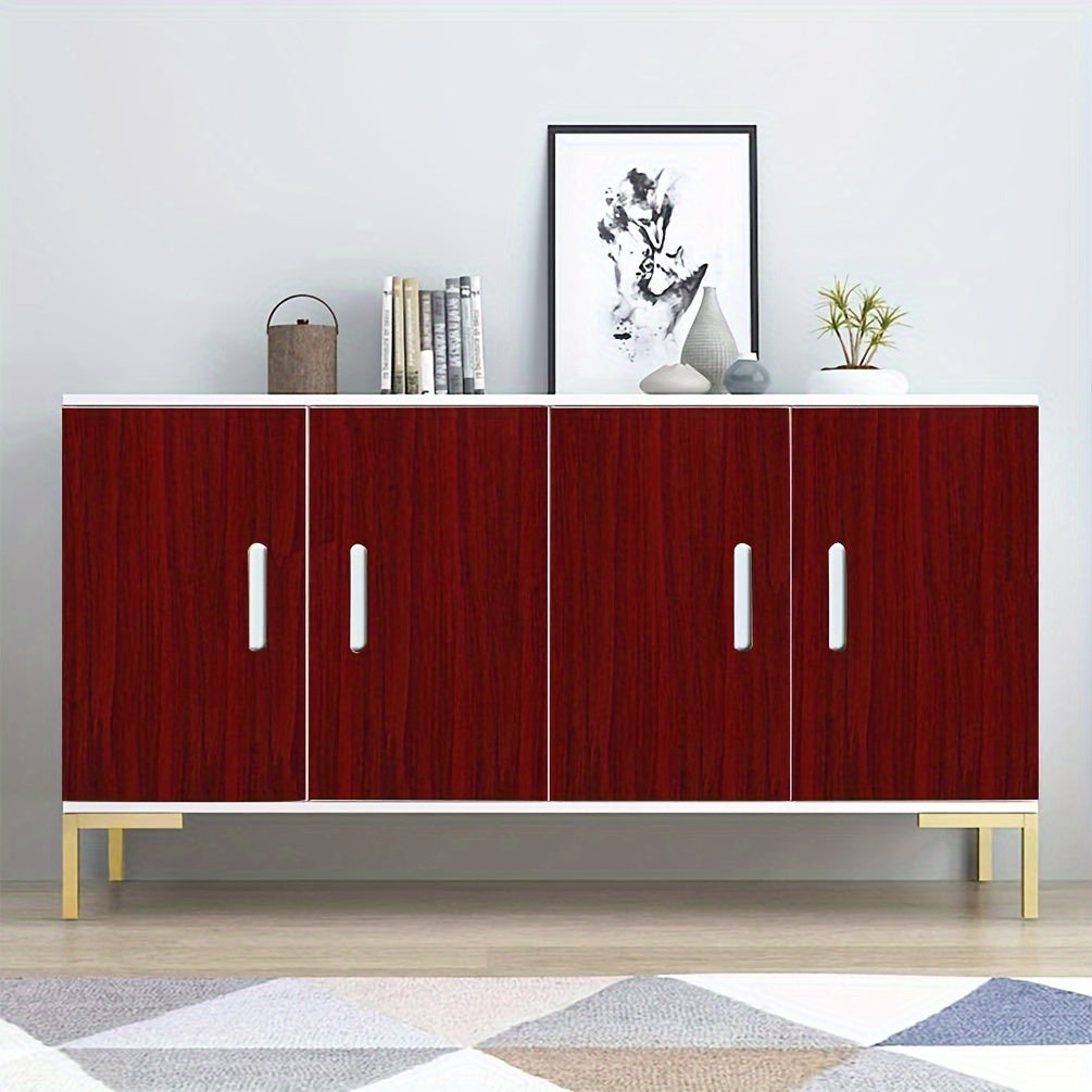 Waterproof Self-Adhesive Contact Paper with Realistic Wood Grain for Furniture Cabinets and Windowsills