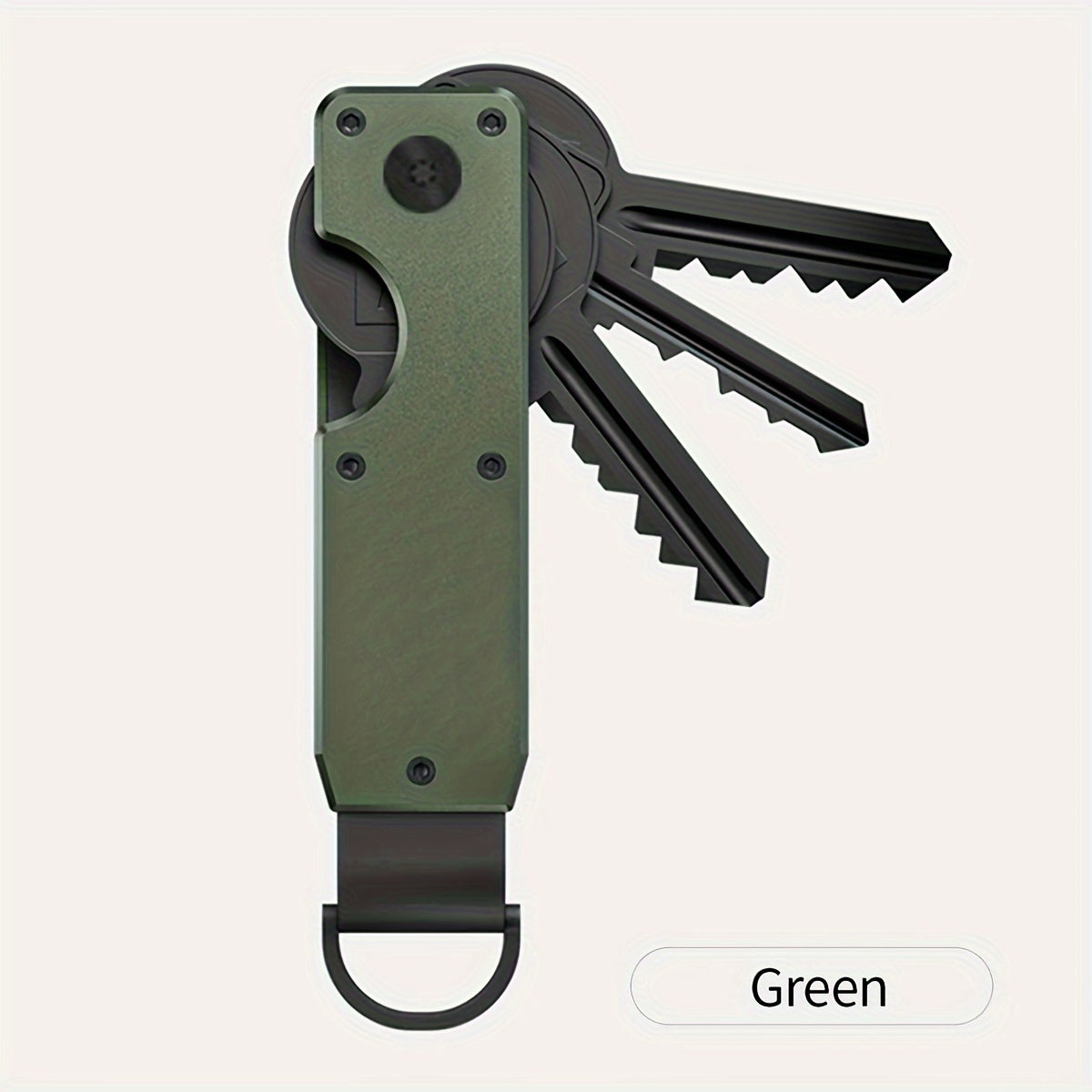 "Forever Miyin Sleek Aluminum Key Organizer" — это компактный и легкий держатель для ключей с надежным поворотным замком. Он устойчив к царапинам и является идеальным подарком как для мужчин, так и для женщин.