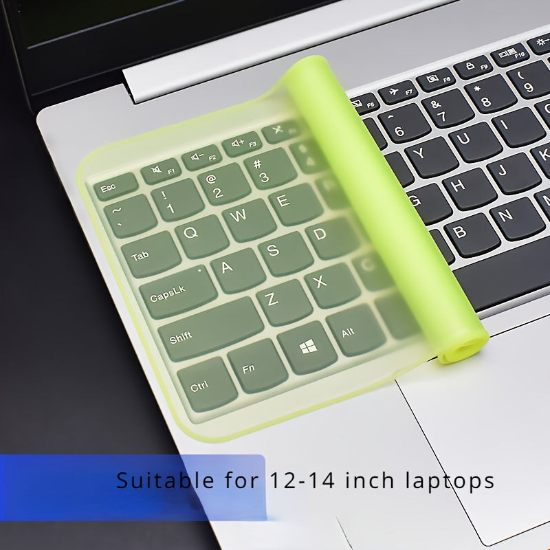 Silicone Waterproof Dustproof Keyboard Protector for 30.48-35.56 cm Laptops