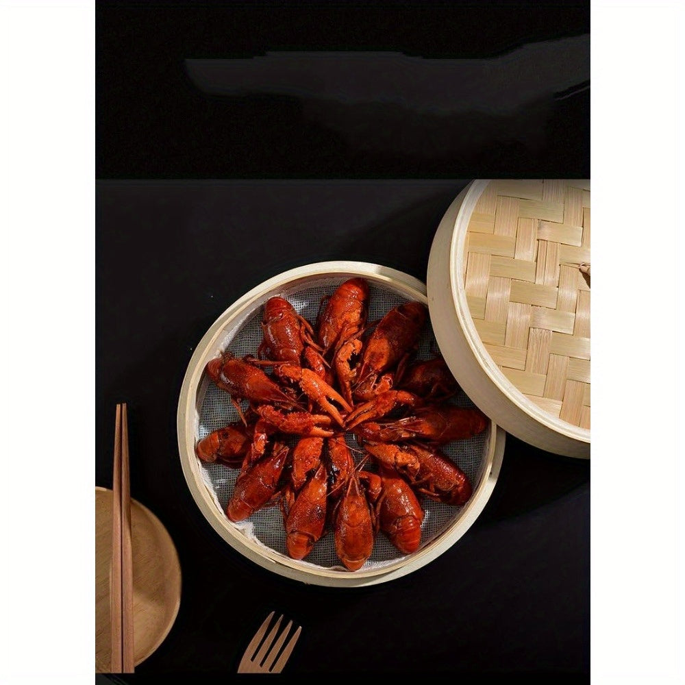 2 ta Bambuk Pishirish Savatlari - 30.48 sm Yopishqoq, Dumpling, Guruch, Dim Sum va Boshqalar Pishirish uchun Zo'r - Asosiy Oshxona Asbobi